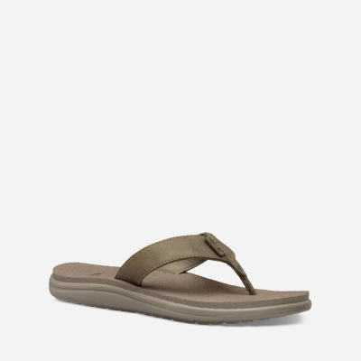 Teva Women's Voya Leather Flip Flops Sale NZ (HKXDL-9715)